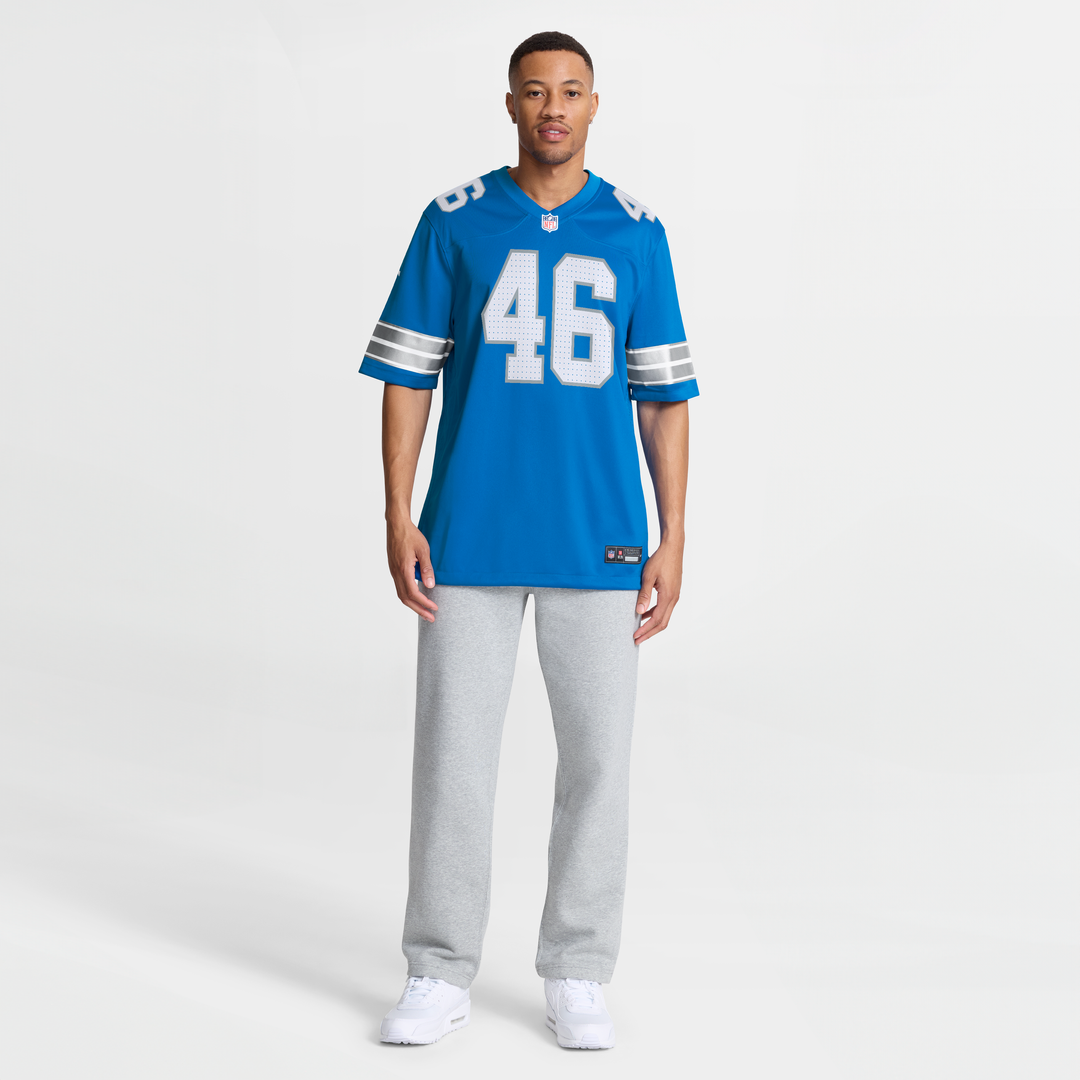 Detroit Lions Jack Campbell Nike White White Game Jersey