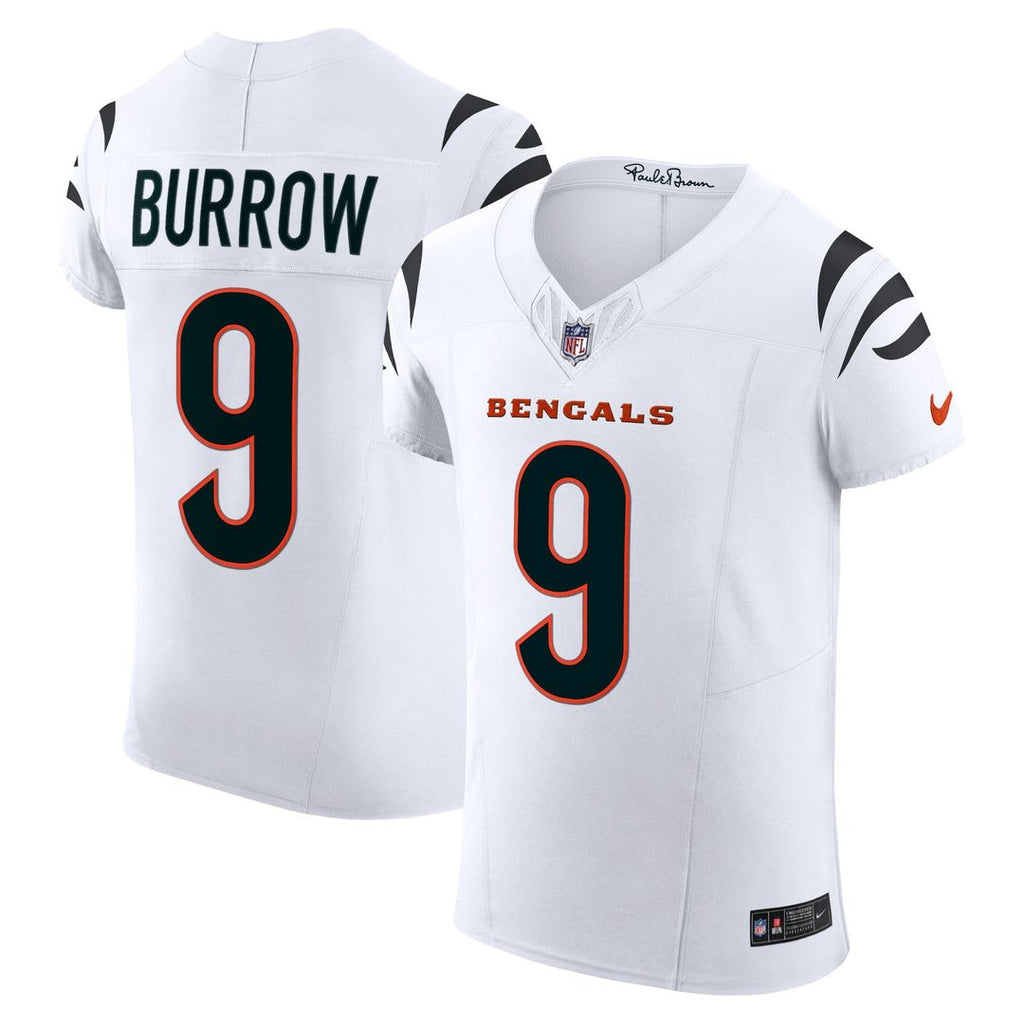 Cincinnati Bengals Joe Burrow Nike White Vapor F.U.S.E. Elite Jersey