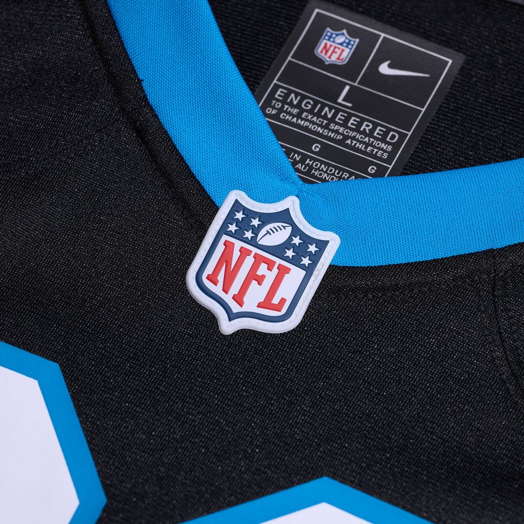 Carolina Panthers Ja'Tavion Sanders Nike Black Game Jersey