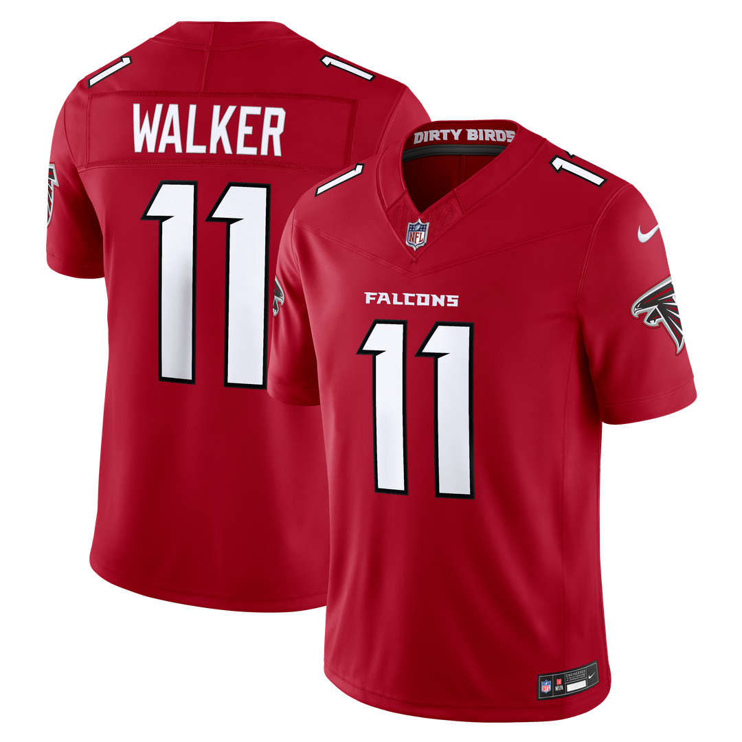 Atlanta Falcons Jalon Walker Nike White Vapor F.U.S.E. Stitched Limited Jersey