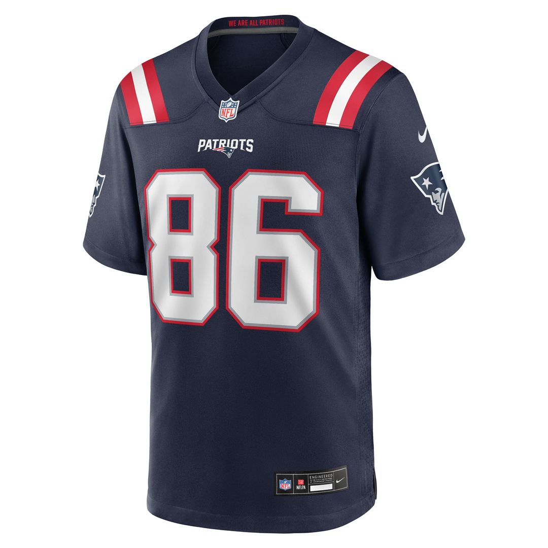 New England Patriots Efton Chism III Nike Navy Team Game Jersey