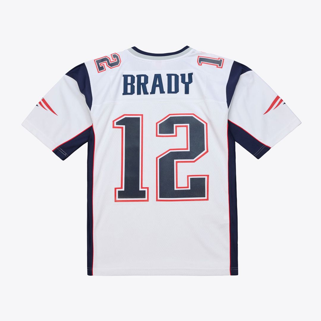 New England Patriots Tom Brady Mitchell & Ness White 2000 Legacy Replica Jersey
